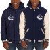 Двусторонняя Vancouver Canucks JH Design Reversible Fleece Varsity - Navy