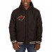 Minnesota Wild JH Design Reversible Fleece Varsity Hooded Jacket - Black - оригинальная атрибутика Миннесота Уайлд
