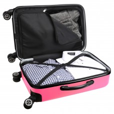Toronto Maple Leafs MOJO 21 8-Wheel Hardcase Spinner Carry-On Luggage - Pink