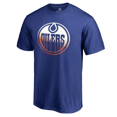 Футболка Edmonton Oilers Royal Gradient Logo