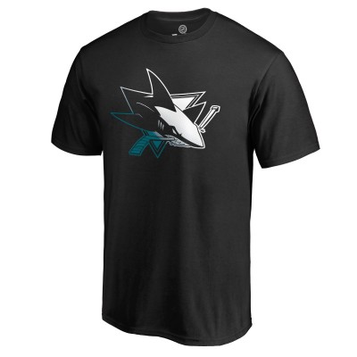 San Jose Sharks Black Gradient Logo T-Shirt