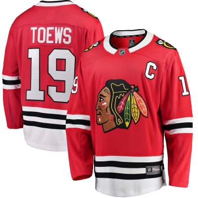 Игровая джерси Jonathan Toews Chicago Blackhawks Youth Home Breakaway - Red - детская атрибутика НХЛ Чикаго Блэкхокс
