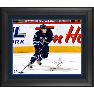 Autographed Winnipeg Jets Mark Scheifele Fanatics Authentic Framed 16 x 20 NHL Debut Photograph with NHL Debut 10/9/11 Inscription