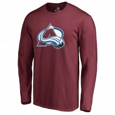 Футболка с длинным рукавом Colorado Avalanche Maroon Primary Logo 2