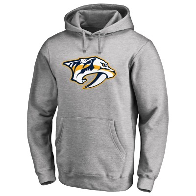 Толстовка Nashville Predators Primary Team Logo Fleece Fitted - Heather Gray