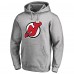 Толстовка New Jersey Devils Primary Team Logo Fleece Fitted - Heather Gray