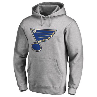 Толстовка St. Louis Blues Primary Logo II - Heather Gray