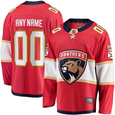 Именная игровая джерси Florida Panthers Home Breakaway - Red