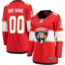Именная игровая джерси Женская Florida Panthers Fanatics Red Home Breakaway Custom Именная игровая джерси Женская Florida Panthers Fanatics Red Home Breakaway Custom