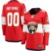 Именная игровая джерси Женская Florida Panthers Fanatics Red Home Breakaway Custom