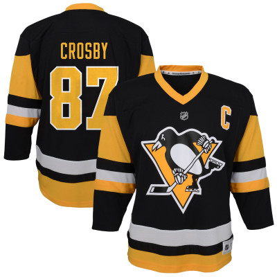 Джерси для малыша Pittsburgh Penguins Sidney Crosby Black Replica