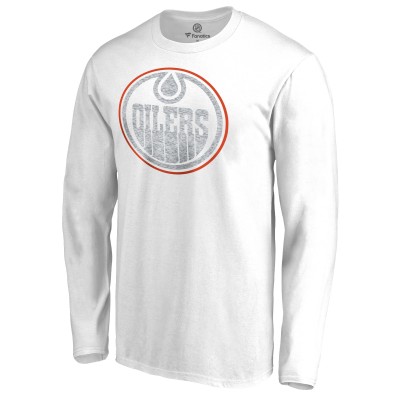 Edmonton Oilers White White Out Long Sleeve T-Shirt