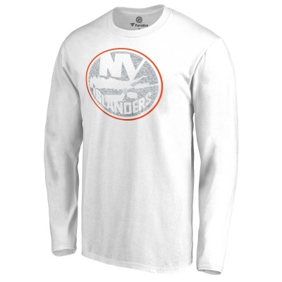 Футболка с длинным рукавом New York Islanders White Out - White