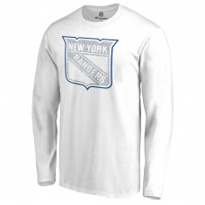 Футболка с длинным рукавом New York Rangers White White Out