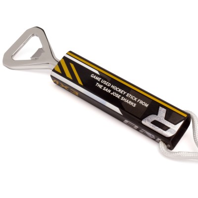 San Jose Sharks Tokens & Icons Game-Used Hockey Stick Bottle Opener