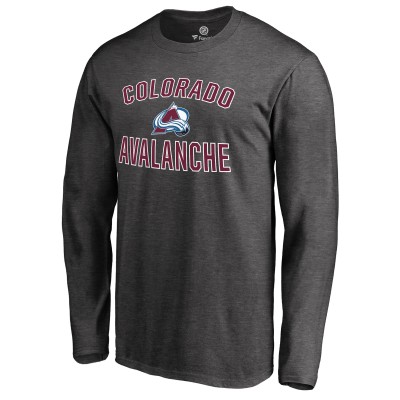 Футболка с длинным рукавом Colorado Avalanche Heathered Gray Victory Arch