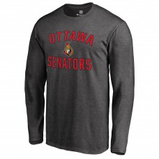 Футболка с длинным рукавом Ottawa Senators Victory Arch - Heathered Gray