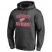 Detroit Red Wings Heather Charcoal Victory Arch Team Fitted Pullover Hoodie