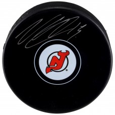 Шайба Autographed New Jersey Devils Nico Hischier Fanatics Authentic