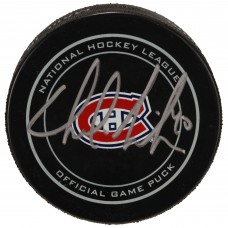 Шайба с автографом Charlie Lindgren Montreal Canadiens Fanatics Authentic Official
