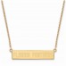 Florida Panthers Womens Gold Plated Small Bar Necklace