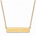 Washington Capitals Womens Gold Plated Small Bar Necklace