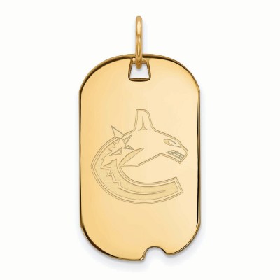 Vancouver Canucks Womens Gold Plated Small Dog Tag