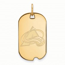 Colorado Avalanche Womens Gold Plated Small Dog Tag