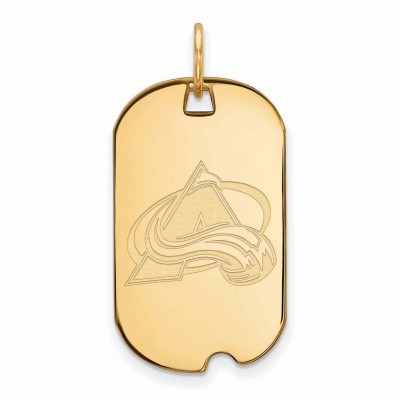 Colorado Avalanche Womens Gold Plated Small Dog Tag