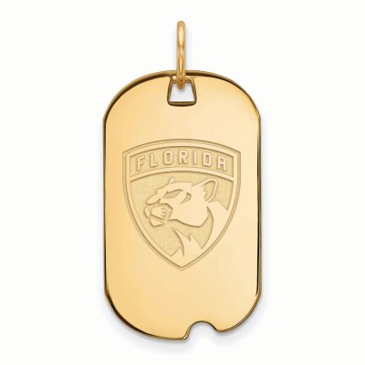 Florida Panthers Womens Gold Plated Small Dog Tag