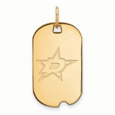 Dallas Stars Womens Gold Plated Small Dog Tag