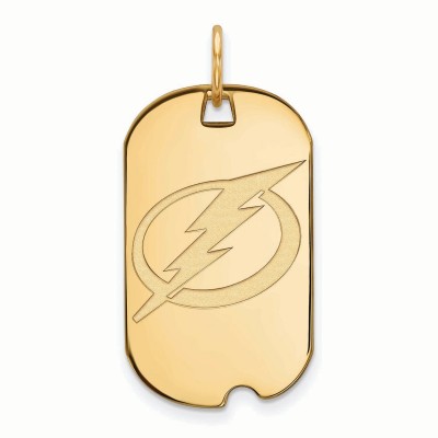 Tampa Bay Lightning Womens Gold Plated Small Dog Tag