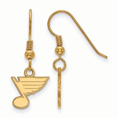 Серьги St. Louis Blues Womens Gold Plated XS Dangle