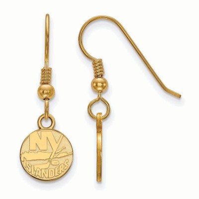 Серьги New York Islanders Womens Gold Plated XS Dangle