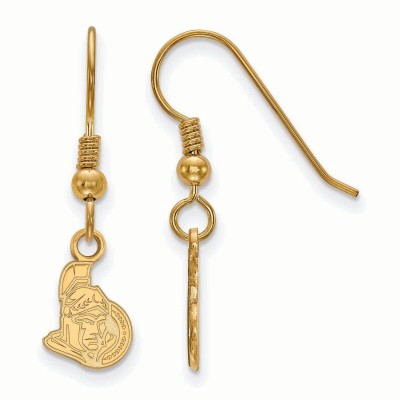 Серьги Ottawa Senators Womens Gold Plated XS Dangle