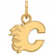 Calgary Flames Womens Gold Plated XS Pendant