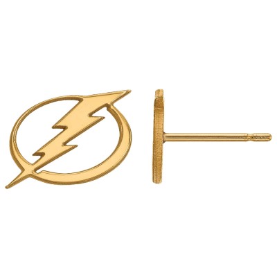 Серьги Tampa Bay Lightning Womens Gold Plated XS Post