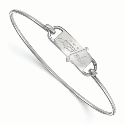 Браслет Washington Capitals Womens Sterling Silver Small Wire Bangle