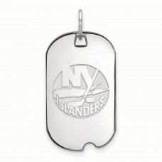 New York Islanders Womens Sterling Silver Small Dog Tag