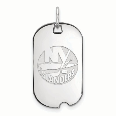 New York Islanders Womens Sterling Silver Small Dog Tag