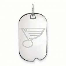 St. Louis Blues Womens Sterling Silver Small Dog Tag