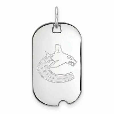 Vancouver Canucks Womens Sterling Silver Small Dog Tag
