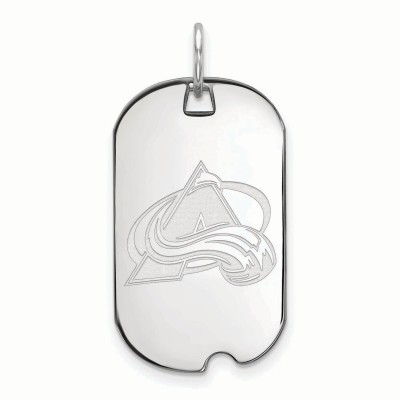 Colorado Avalanche Womens Sterling Silver Small Dog Tag