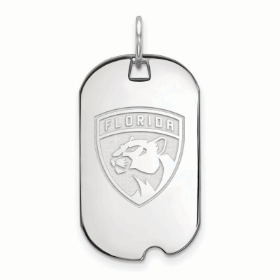 Florida Panthers Womens Sterling Silver Small Dog Tag