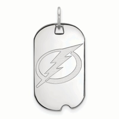 Tampa Bay Lightning Womens Sterling Silver Small Dog Tag