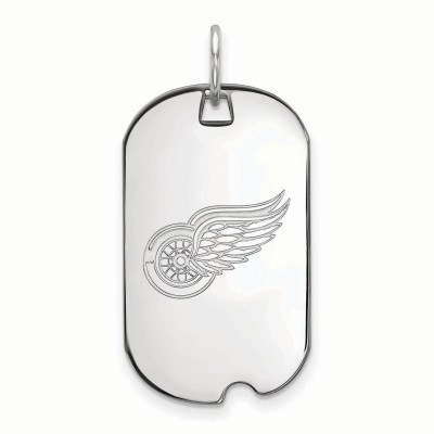 Detroit Red Wings Womens Sterling Silver Small Dog Tag
