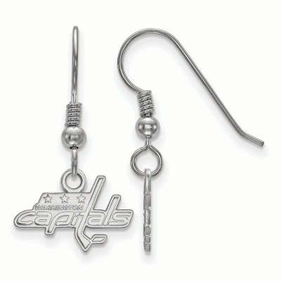 Серьги Washington Capitals Womens Sterling Silver XS Dangle