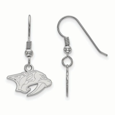 Nashville Predators Womens Sterling Silver XS Dangle Earrings