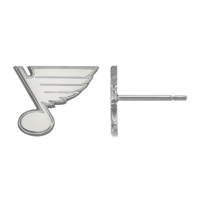 Серьги St. Louis Blues Womens Sterling Silver XS Post