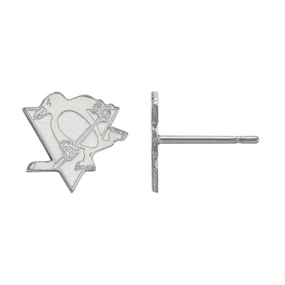 Серьги Pittsburgh Penguins Womens Sterling Silver XS Post